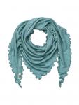Jalfe "Scarf Eyelet Merino"  Aqua Melange 