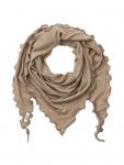 Jalfe "Scarf Eyelet Merino"  Light Brown Melange 