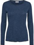 Jalfe "Cardigan Plain Merino" Jeansblue Melange 
