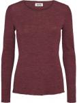 Jalfe "Shirt Plain Merino" Plum Melange 
