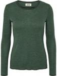 Jalfe "Shirt Plain Merino" Dusty Green Melange 
