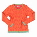 Flomax "Strickjacke Flora" Mango/Hibiskus-281 BIO-BW 