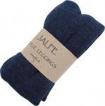Jalfe "Leggings Wool Eyelet Melange" Jeansblueblack 