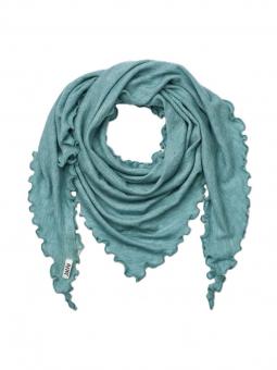 Jalfe "Scarf Eyelet Merino"  Aqua Melange 
