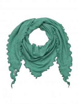 Jalfe "Scarf Eyelet Merino"  Emerald Melange 