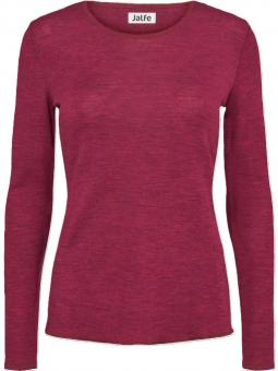 Jalfe "Shirt Plain Merino" Kirsch Melange 