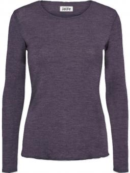 Jalfe "Shirt Plain Merino" Purple Melange 