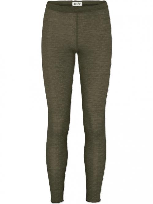 Jalfe "Leggings Eyelet Merino" Pine Melange 