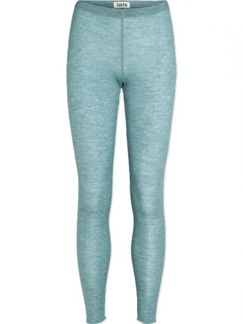 Jalfe "Leggings Eyelet Merino" Aqua Melange 