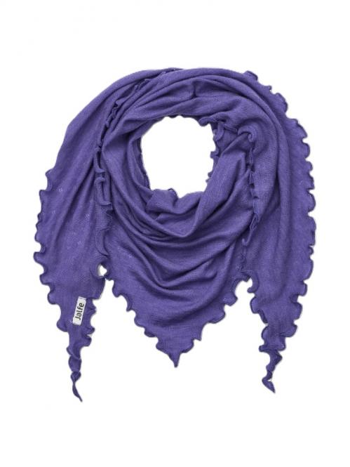 Jalfe "Scarf Eyelet Merino"  Violet Melange 