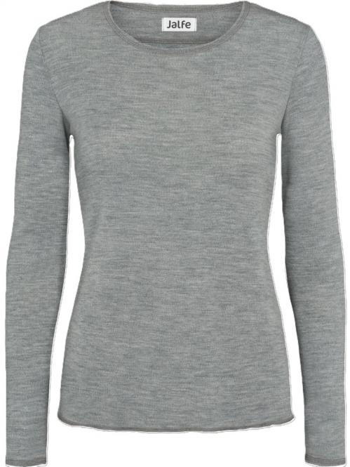 Jalfe "Shirt Plain Merino" Grey Melange 