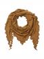 Jalfe "Scarf Eyelet Merino" Mustard Melange 